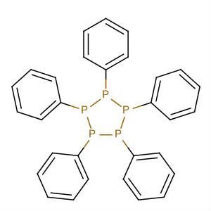 Structure of 1,2,3,4,5-Pentaphenyl-1,2,3,4,5-pentaphosphacyclopentane
