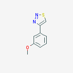 4-(3-Methoxyphenyl)-1,2,3-thiadiazole结构式