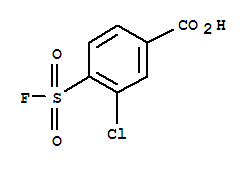Structure of 3-chloro-4-(fluorosulfonyl)benzoic acid