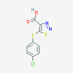 Structure of 5-(4-chlorophenyl)sulfanylthiadiazole-4-carboxylic Acid