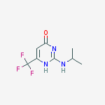 2-(propan-2-ylamino)-6-(trifluoromethyl)-1h-pyrimidin-4-one结构式