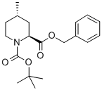 Structure of BENZYL (+/-)-TRANS-N-BOC-4-METHYL-PIPERIDINE-2-CARBOXYLATE