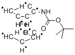 Structure of n-(tert-butoxycarbonyl)aminoferrocene
