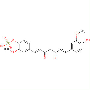 Structure of 1,6-Heptadiene-3,5-dione,1-(4-hydroxy-3-methoxyphenyl)-7-[3-methoxy-4-(sulfooxy)phenyl]-,(1E,6E)-
