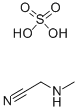 Structure of METHYLAMINOACETONITRILE SULFATE