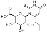 Structure of 1-Deoxy-1-(3,4-dihydro-4-oxo-6-propyl-2-thioxo-1(2H)-pyrimidinyl)-  b-D-Glucopyranuronic Acid