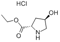 (2S,4R)-4-羟基吡咯烷-2-甲酸乙酯盐酸盐结构式