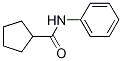 Structure of Cyclopentanecarboxamide, N-phenyl-