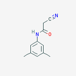 Structure of Acetamide, 2-cyano-N-(3,5-dimethylphenyl)-