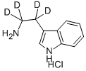Structure of TRYPTAMINE-ALPHA,ALPHA,BETA,BETA-D4 HCL