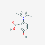 Structure of 2-(2,5-dimethylpyrrol-1-yl)-5-hydroxybenzoic Acid