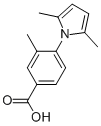 Structure of 4-(2,5-dimethyl-1H-pyrrol-1-yl)-3-methylbenzoic acid