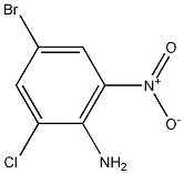 Structure of Benzenamine, 4-bromo-2-chloro-6-nitro-