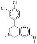 4-(3,4-二氯苯)-7-甲氧基-2-甲基-1,2,3,4-四氢异喹啉盐酸盐结构式