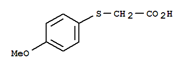(4-METHOXYPHENYL)THIO]ACETIC ACID结构式