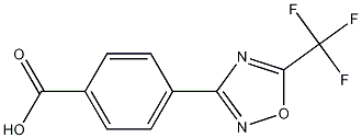 4-(5-(三氟甲基)-1,2,4-恶二唑-3基)苯甲酸结构式