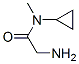 Structure of Acetamide,2-amino-N-cyclopropyl-N-methyl-