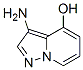 Structure of Pyrazolo[1,5-a]pyridin-4-ol,3-amino-
