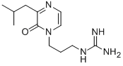 Structure of 1-[3-[1,6-Dihydro-5-(2-methylpropyl)-6-oxopyrazin-1-yl]propyl]guanidine
