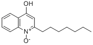 Structure of 2-(n-heptyl)-4-hydroxyquinolinen-oxide