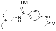 Structure of N-ACETYLPROCAINAMIDE HYDROCHLORIDE