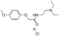 Structure of N-[2-(diethylamino)ethyl]-2-(4-methoxyphenoxy)acetamide monohydrochloride