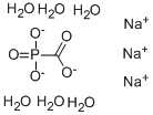 Structure of Phosphonoformic acid trisodium salt hexahydrate