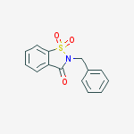 Structure of 2-benzyl-1,1-dioxo-1,2-benzothiazol-3-one
