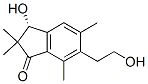 Structure of [R,(-)]-2,3-Dihydro-3-hydroxy-6-(2-hydroxyethyl)-2,2,5,7-tetramethyl-1H-indene-1-one