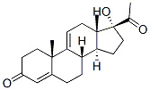17Α-羟基孕甾-4,9(11)-二烯-3,20-二酮结构式