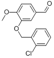 Structure of 3-[(2-CHLOROBENZYL)OXY]-4-METHOXYBENZALDEHYDE