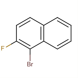 Structure of Naphthalene, 1-bromo-2-fluoro-