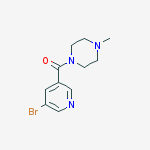 (5-bromopyridin-3-yl)-(4-methylpiperazin-1-yl)methanone结构式