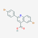 6-BROMO-2-(4-BROMO-PHENYL)-QUINOLINE-4-CARBOXYLIC ACID结构式