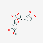 Structure of (3S,4R)-4-(3,4-dimethoxybenzyl)-3-hydroxy-3-(4-hydroxy-3-methoxybenzyl)dihydrofuran-2(3H)-one