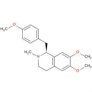 Structure of [1S,(+)]-1,2,3,4-Tetrahydro-6,7-dimethoxy-1-[(4-methoxyphenyl)methyl]-2-methylisoquinoline