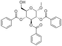 Structure of METHYL 2,3,4-TRI-O-BENZOYL-ALPHA-D-GLUCOPYRANOSIDE