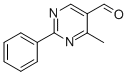 Structure of 4-METHYL-2-PHENYL-5-PYRIMIDINECARBALDEHYDE