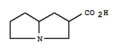 Structure of 1H-Pyrrolizine-2-carboxylicacid, hexahydro-