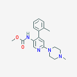 Structure of [6-(4-METHYL-PIPERAZIN-1-YL)-4-O-TOLYLPYRIDIN-3-YL]-CARBAMIC ACID METHYL ESTER