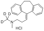 Structure of AMITRIPTYLINE-D3 HCL (N-METHYL-D3)