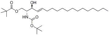 Structure of N-BOC-1-PIVALOYL-D-ERYTHRO-SPHINGOSINE