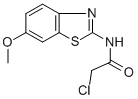 Structure of 2-CHLORO-N-(6-METHOXY-BENZOTHIAZOL-2-YL)-ACETAMIDE
