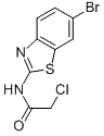 Structure of N-(6-BROMO-BENZOTHIAZOL-2-YL)-2-CHLORO-ACETAMIDE
