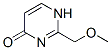Structure of 4(3H)-Pyrimidinone,2-(methoxymethyl)-