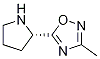 Structure of (S)-3-Methyl-5-(2-pyrrolidinyl)-1,2,4-oxadiazole