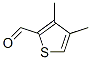 2-THIOPHENECARBOXALDEHYDE,3,4-DIMETHYL-结构式