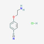 4-(2-aminoethoxy)benzonitrile hydrochloride结构式