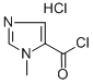 Chemical structure of 1-Methyl-1H-imidazole-5-carbonyl chloride hydrochloride