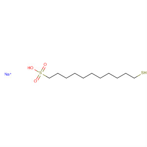 Structure of 1-Undecanesulfonic acid, 11-mercapto-, monosodium salt